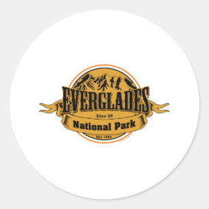 Everglades-Nationalpark, Florida Runder Aufkleber