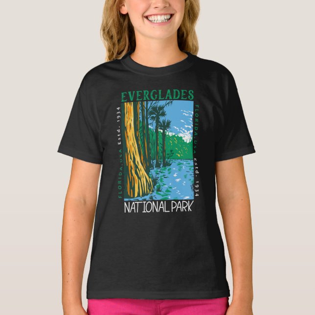 Everglades Nationalpark Florida T-Shirt (Vorderseite)