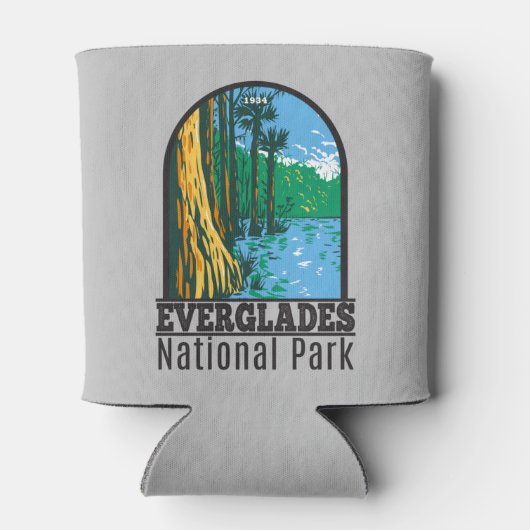 Everglades Nationalpark Florida Vintag Dosenkühler (Rückseite)