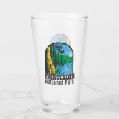 Everglades Nationalpark Florida Vintag Glas (Rückseite)