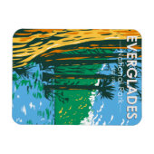Everglades Nationalpark Florida Vintag Magnet (Horizontal)