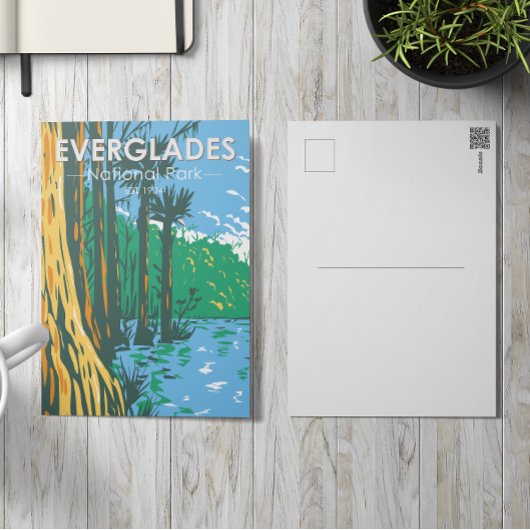 Everglades Nationalpark Florida Vintag Postkarte