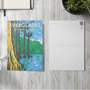 Everglades Nationalpark Florida Vintage Postkarte