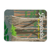 Everglades Nationalpark Illustration Magnet (Horizontal)