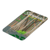 Everglades Nationalpark Illustration Magnet (Linke Seite)