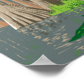 Everglades Nationalpark Illustration Poster (Ecke)