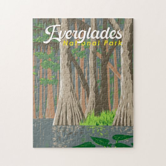 Everglades Nationalpark Illustration Puzzle (Vertikal)