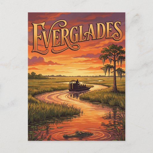 Everglades-Nationalpark Postkarte (Vorderseite)