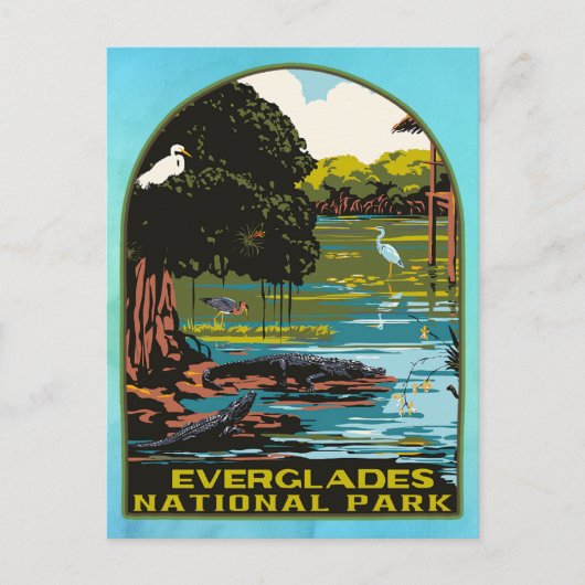 Everglades-Nationalpark Postkarte (Vorderseite)