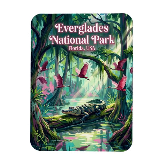 Everglades Nationalpark USA Magnet (Vertikal)