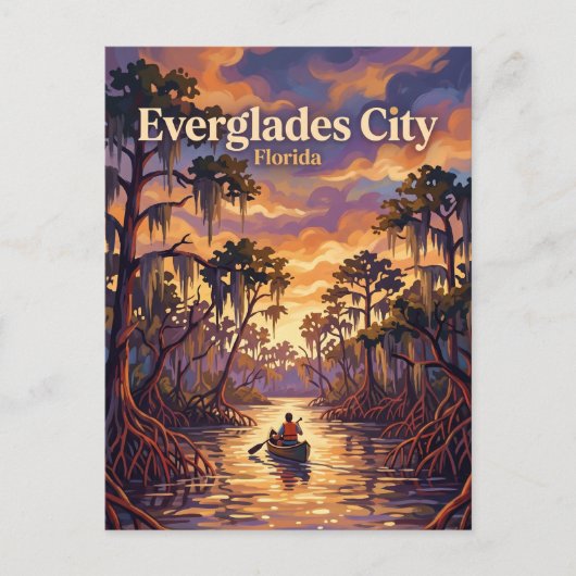 Everglades-Nationalpark USA Postkarte (Vorderseite)