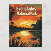Everglades Nationalpark Vintag Postkarte (Vorderseite)