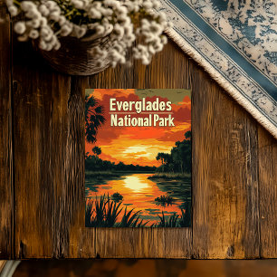 Everglades Nationalpark Vintage Postkarte