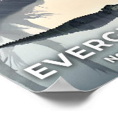 Everglades-Nationalpark | WasserfarbenAlligator Poster (Ecke)