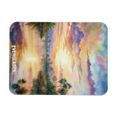 Everglades Nationalpark Wasserfarbenen Malereien Magnet (Horizontal)