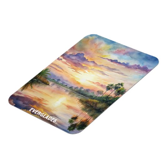 Everglades Nationalpark Wasserfarbenen Malereien Magnet (Linke Seite)