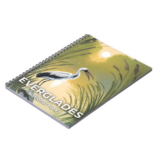 Everglades-Nationalpark | Wasserfarbstorch Notizblock (Linke Seite)