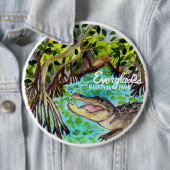 Everglades Nationalpark Watercolor Button (Beispiel)