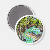 Everglades Nationalpark Watercolor Magnet (Vorderseite/Rückseite)