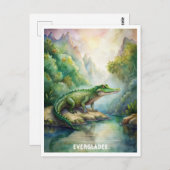 Everglades Nationalpark Watercolor Postkarte (Vorne/Hinten)