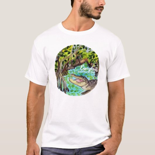 Everglades Nationalpark Watercolor T-Shirt (Vorderseite)