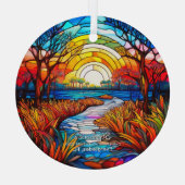 Everglades Park Florida Abenteuer Ornament Aus Glas (Rückseite)