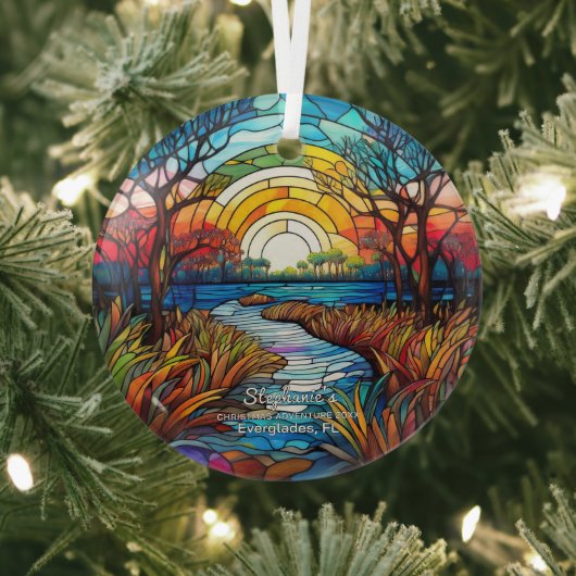 Everglades Park Florida Abenteuer Ornament Aus Glas (InSitu)