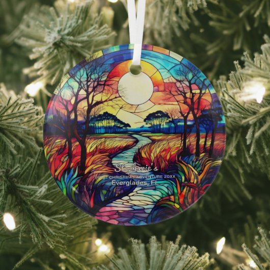 Everglades Park Florida Abenteuer Ornament Aus Glas (InSitu)
