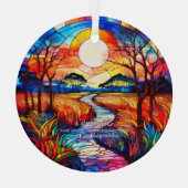 Everglades Park Florida Abenteuer Ornament Aus Glas (Rückseite)