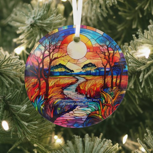 Everglades Park Florida Abenteuer Ornament Aus Glas (InSitu)