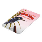 Everglades Vintage Reiseplakat. Magnet (Linke Seite)