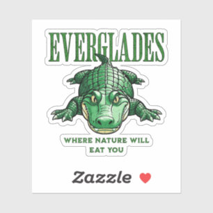 Everglades – Wo die Natur dich frisst - Alligator Aufkleber