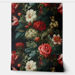 Everglow Weihnachten Florals Botanical Tapete