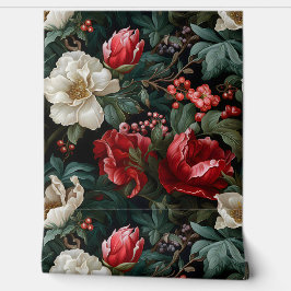 Everglow Weihnachten Florals Botanical Tapete