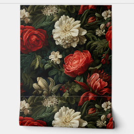 Everglow Weihnachten Florals Botanical Tapete