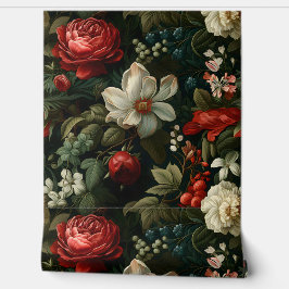 Everglow Weihnachten Florals Botanical Tapete