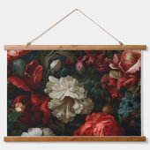 Everglow Weihnachten Florals Botanical Wandteppich Mit Holzrahmen (Vorne)