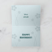 Evergreen 50. Geburtstag Karte (Innenseite)