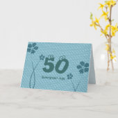 Evergreen 50. Geburtstag Karte (Gelbe Blume)