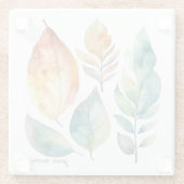 Evergreen & Amber Foliage Art, Brauch Glasuntersetzer (Rückseite)