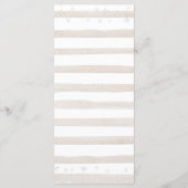 Evergreen Animal Winter Onederland Birthday Menükarte (Rückseite)