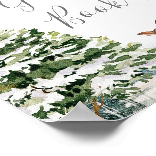 Evergreen Animal Winter Onederland Gästebuch (Ecke)