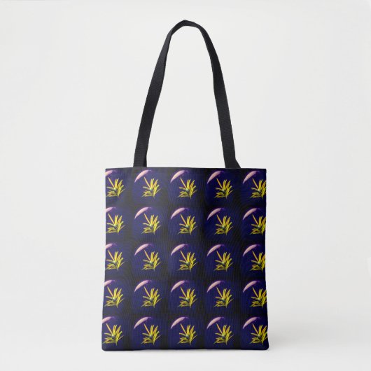 Evergreen auf Blue Pattern Tasche (Vorderseite)