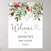 Evergreen baby Dusche Poster (Vorne)