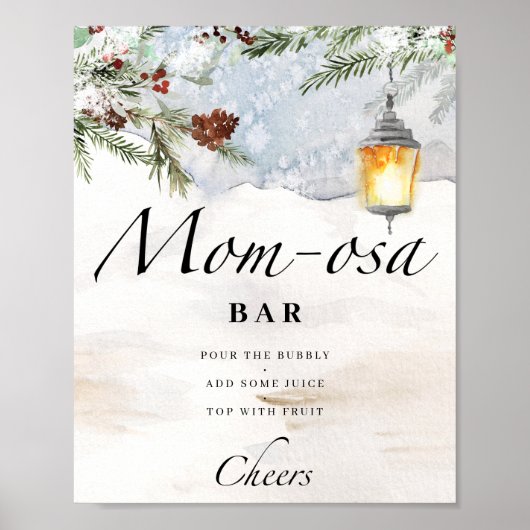 Evergreen baby es ist kalt draußen Mama-osa-Bar Poster (Vorne)