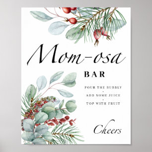 Evergreen baby es ist kalt draußen Mama-osa-Bar Poster