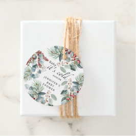 Evergreen Baby mit kalter Außendusche Geschenkanhänger