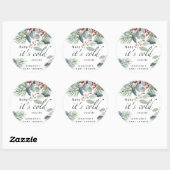 Evergreen Baby mit kalter Außendusche Runder Aufkleber (Blatt)