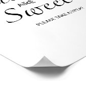 Evergreen Babys sind süß und nehmen eine Leckerei Poster (Ecke)