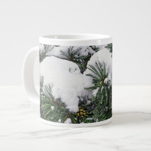 EVERGREEN BAUM MIT SCHNEELADEN Jumbo-Tasse